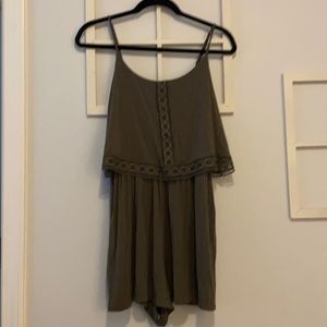 Olive green romper